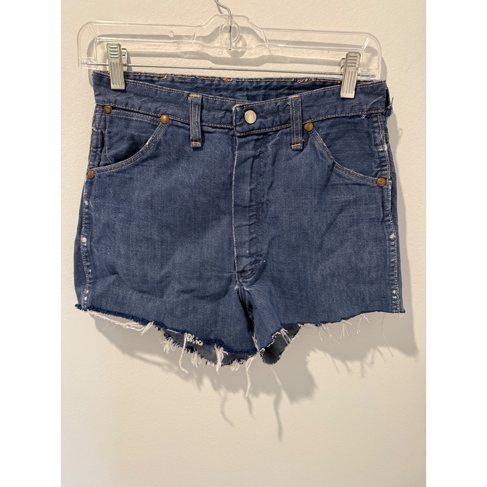 Vintage 1960s Wrangler Cut Off Denim Jean Shorts